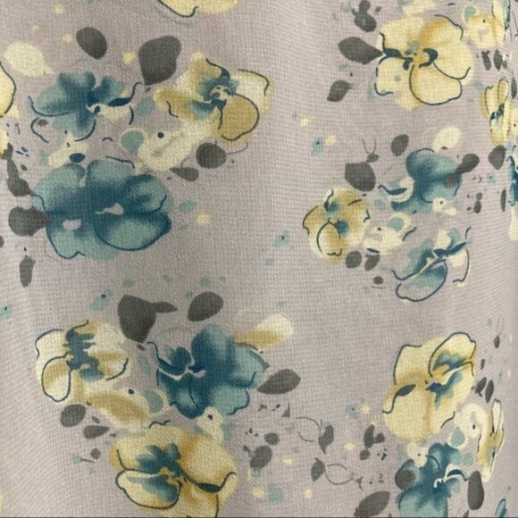 ModCloth Darling Watercolor Floral Flutter Sleeve Retro Dress, Small - Picture 8 of 12